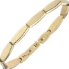 Armband aus Edelstahl gold-farben beschichtet flach teilmattiert 21cm Armschmuck
