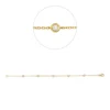 Armband aus 750 Gelbgold 5 Brillanten 0,25ct TW-VSI/SI B:3,9mm L:17,8cm