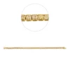 Armband aus 750 Gelbgold 48 Diamanten Kissen-Schliff 9,2ct gelb B:3,7mm L:17,8cm