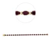 Armband aus 750 Gelbgold 21 Rubine 11,74ct rot 21 Brillanten 0,39ct TW-SI