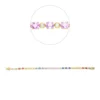 Armband aus 750 Gelbgold 25 Saphire 5,91ct mehrfarbig 25 Brillanten 0,52ct F-SI