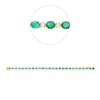 Armband aus 750 Gelbgold 25 Smaragde 5,56ct grün 25 Brillanten 0,51ct F-VSI/SI