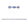 Armband aus 585 Gelbgold 22 Tansanite 10,7ct blau 22 Brillanten 0,48ct TW-SI