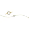 Armband aus 750 Gold Gelbgold 12 Brillanten 0,16ct W-SI B:9mm L:18cm
