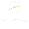 Armband aus 750 Gold Gelbgold 5 Brillanten 0,14ct W-SI L:17,5cm Zarge