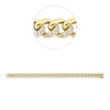Armband aus 750 Gold Gelbgold 343 Brillanten 2,85ct W-PI B:8,3mm L:17,8cm