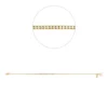 Armband aus 750 Gold Gelbgold 25 Brillanten 0,15ct TW-PI B:34,4mm L:17,8cm