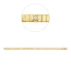 Armband aus 585 Gold Gelbgold 8 Brillanten 0,4ct TW-SI L:17,8cm Zarge