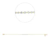 Armband aus 750 Gold Gelbgold 11 Brillanten 0,44ct TW-SI B:28,6mm L:17cm