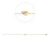Armband aus 750 Gold Gelbgold 22 Brillanten 0,1ct TW-SI L:18cm
