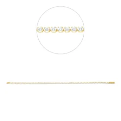 Armband aus 750 Gold Gelbgold 65 Brillanten 1,92ct TW-SI B:2mm L:17,3cm
