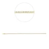 Armband aus 750 Gold Gelbgold 103 Brillanten 1,08ct TW-SI B:1,7mm L:18cm 4er-Krappe