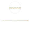 Armband aus 750 Gold Gelbgold 43 Brillanten 1,51ct TW-SI B:2,3mm L:19cm