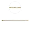 Armband aus 750 Gold Gelbgold 63 Brillanten 2,1ct W-SI B:2,8mm L:17,5cm