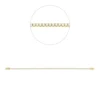 Armband aus 750 Gold Gelbgold 120 Brillanten 1ct TW-SI B:1,4mm L:18,5cm 4er-Krappe