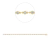 Armband aus 750 Gold Gelbgold 23 Brillanten 2ct TW-SI L:18cm