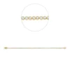 Armband aus 585 Gold Gelbgold 71 Brillanten 1,5ct TW-SI B:2,6mm L:17,8cm Zarge