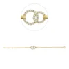 Armband aus 750 Gold Gelbgold 28 Brillanten 0,24ct W-SI B:22mm L:18cm