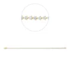 Armband aus 750 Gold Gelbgold 54 Brillanten 3,08ct TW-VSI/SI L:17cm 3er-Krappe