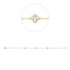 Armband aus 750 Gold Gelbgold 15 Diamanten 0,52ct TW-SI B:6,3mm L:19cm