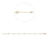 Armband aus 750 Gold Gelbgold 65 Diamanten 0,6ct TW-SI B:4,3mm L:18cm