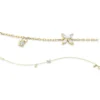 Armband aus 750 Gold Gelbgold 5 Diamanten 0,23ct L:17,8cm