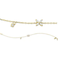 Armband aus 750 Gold Gelbgold 5 Diamanten 0,23ct L:17,8cm