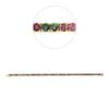 Armband aus 750 Gold Gelbgold 51 Turmaline 5,8ct grün B:3mm L:17,1cm 4er-Krappe
