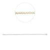 Armband aus 750 Gold gelb/weiß 79 Brillanten 1,64ct TW-SI B:2mm L:17,8cm