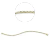 Armband aus 750 Gold gelb/weiß 87 Brillanten 1,5ct TW-SI B:1,9mm L:18cm 4er-Krappe