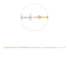Armband aus 750 Gold gelb/weiß 36 Brillanten 0,34ct TW-PI B:4,6mm L:18cm