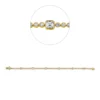 Armband aus 750 Gold gelb/weiß 59 Diamanten 2,7ct TW-VSI L:18cm