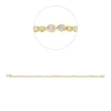 Armband aus 750 Gold gelb/weiß 67 Diamanten 1,06ct TW-SI B:3,1mm L:18cm
