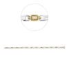 Armband aus 750 Gold gelb/weiß 24 Diamanten 4,05ct B:4mm L:18cm