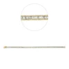 Armband aus 750 Gold gelb/weiß 581 Diamanten 1,9ct F-SI B:3,2mm L:18cm