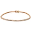 Armband aus 750 Gold Rotgold 71 Brillanten 0,53ct TW-SI B:2mm L:17,5cm