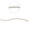 Armband aus 750 Gold Rotgold 68 Brillanten 3,02ct TW-SI L:18cm
