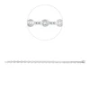 Armband aus 750 Gold Weißgold 20 Brillanten 1,4ct TW-SI B:4mm L:16,5cm Zarge