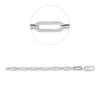 Armband aus 585 Gold Weißgold 24 Brillanten 0,32ct TW-SI B:5mm L:17,8cm