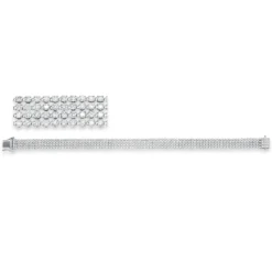 Armband aus 750 Gold Weißgold 356 Brillanten 4,97ct TW-SI B:7mm L:17,8cm