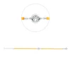 Armband aus 750 Gold Weißgold Brillant 0,23ct TW-SI B:6mm L:17,8cm Zarge