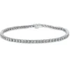 Armband aus 750 Gold Weißgold 64 Brillanten 4,02ct TW-SI L:17,8cm 4er-Krappe