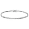 Armband aus 750 Gold Weißgold 77 Brillanten 2,03ct TW-SI B:1,8mm L:18cm 4er-Krappe