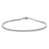 Armband aus 750 Gold Weißgold 108 Brillanten 0,94ct TW-SI L:16,5cm 4er-Krappe