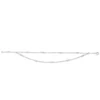 Armband aus 750 Gold Weißgold 9 Brillanten 0,19ct W-SI L:18cm