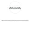 Armband aus 750 Gold Weißgold 67 Brillanten 2,5ct TW-SI B:2,5mm L:18cm 4er-Krappe