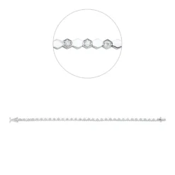 Armband aus 585 Gold Weißgold 33 Brillanten 0,4ct F-SI L:17,2cm