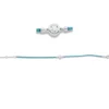 Armband aus 750 Gold Weißgold Brillant 0,23ct TW-SI L:17,8cm Zarge