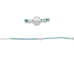 Armband aus 750 Gold Weißgold Brillant 0,23ct TW-SI L:17,8cm Zarge