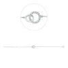 Armband aus 750 Gold Weißgold 17 Brillanten 0,09ct W-SI L:18cm